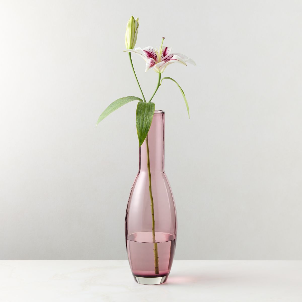 Parlor Purple Amethyst Cased Glass Vase