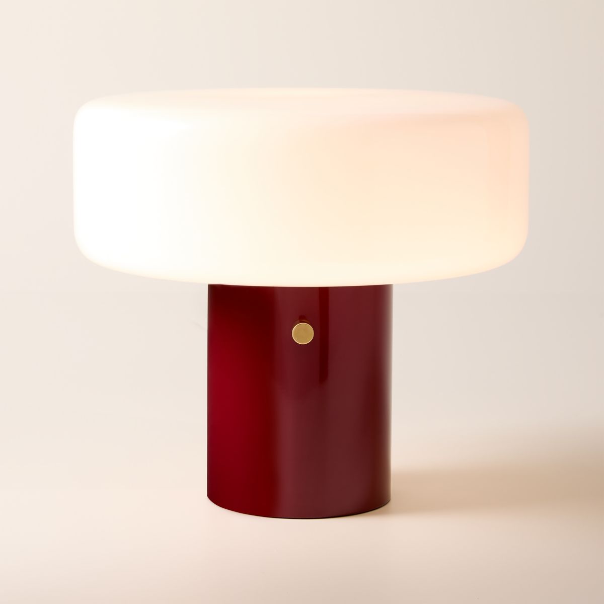 Pill Oxblood Red Table Lamp